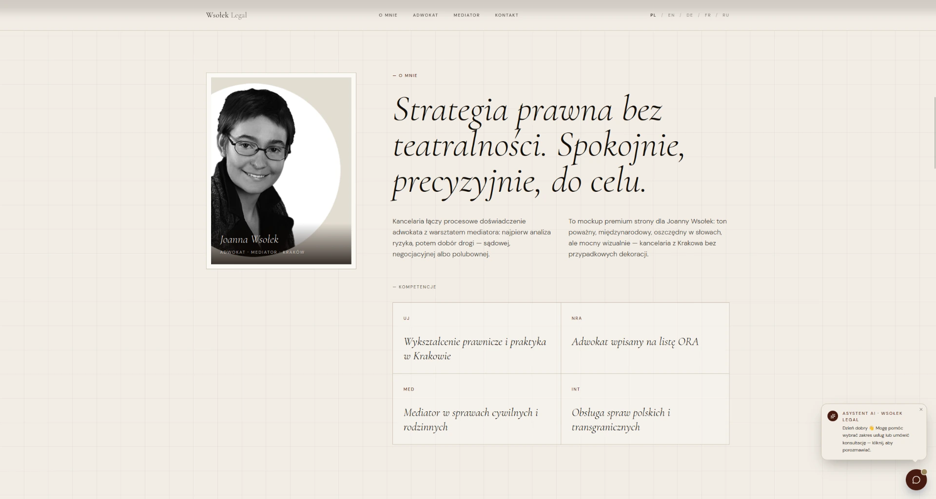 Strategia prawna bez teatralności